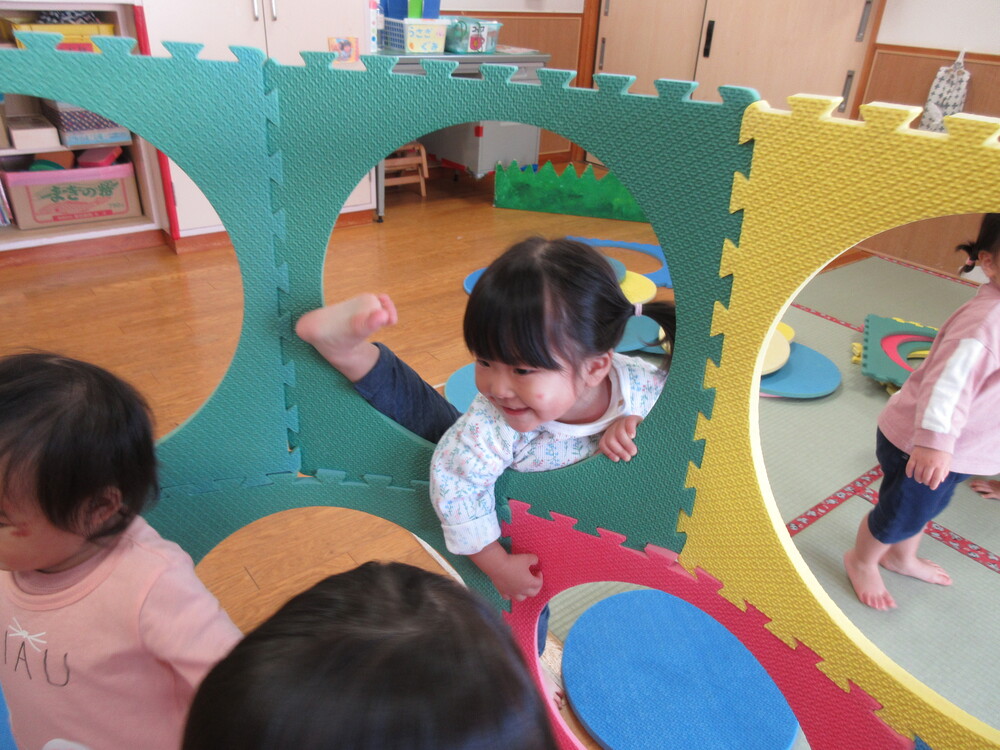 プラポイントで遊ぶ様子 
