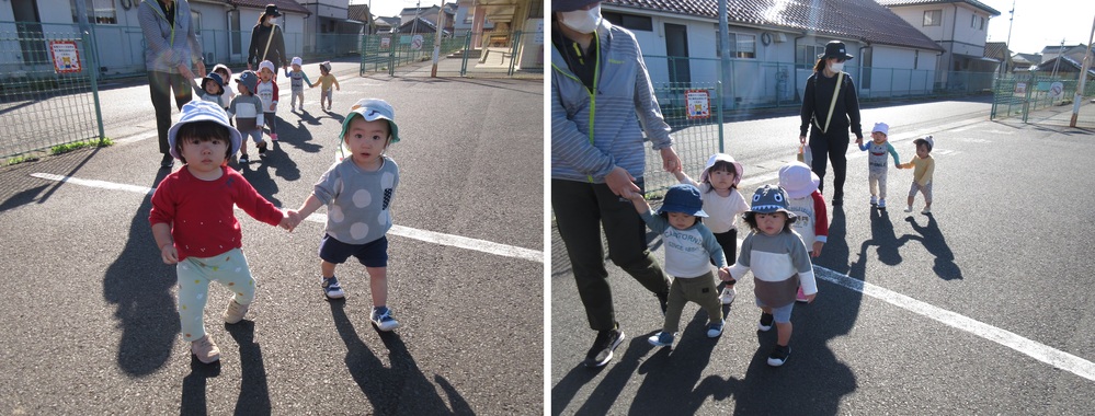 散歩をしている