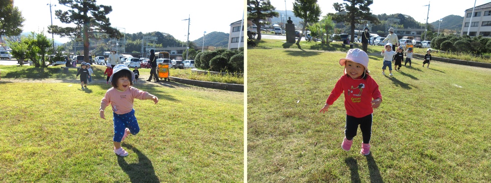 散歩（市民会館）の様子 