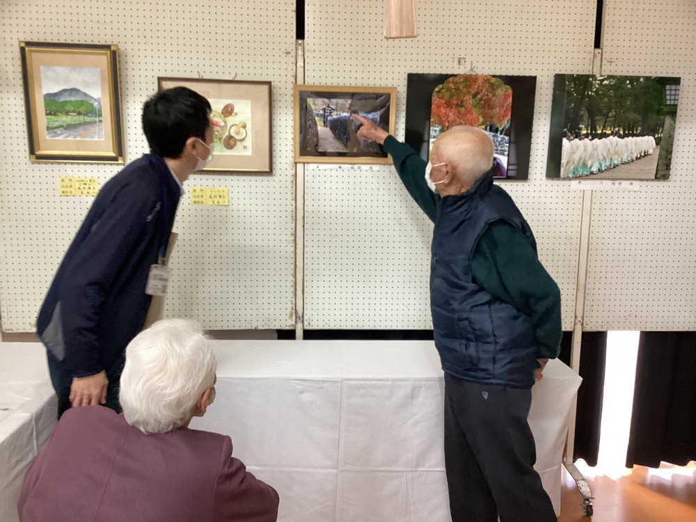 Uさん、Sさん文化祭展示見学