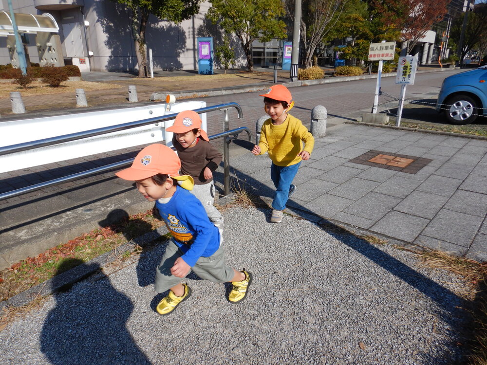 公園で走る