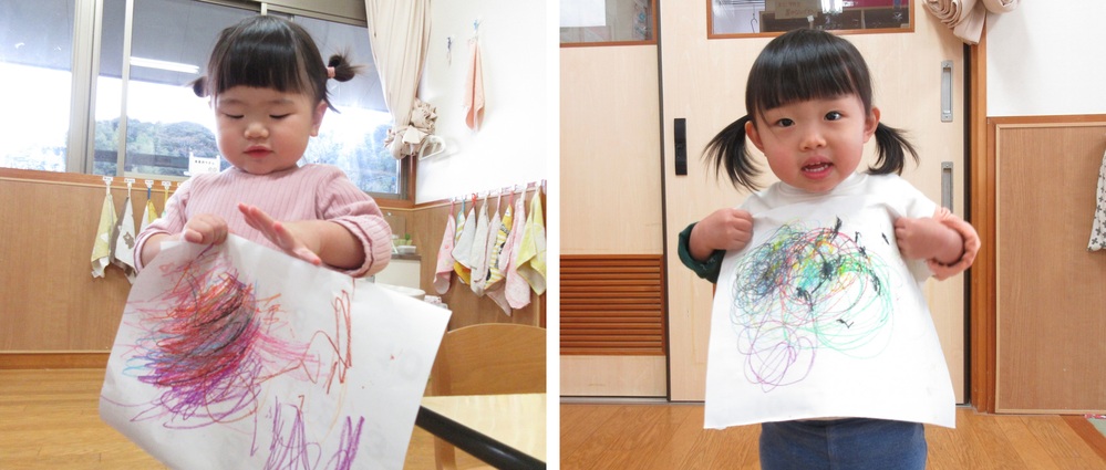 お絵描きの様子