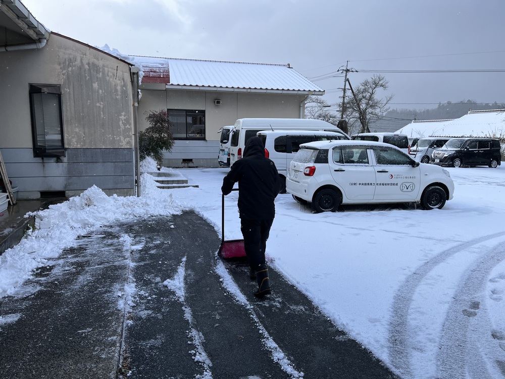 雪かきの様子