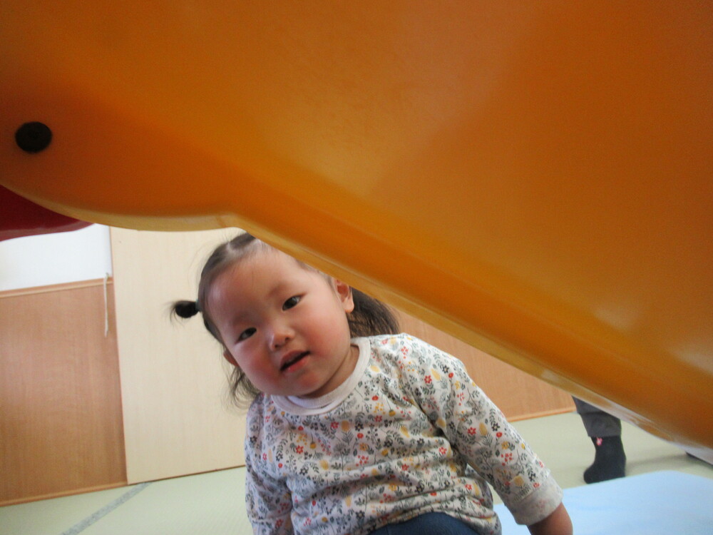 滑り台とプラポイントで遊んでいる様子 (9)