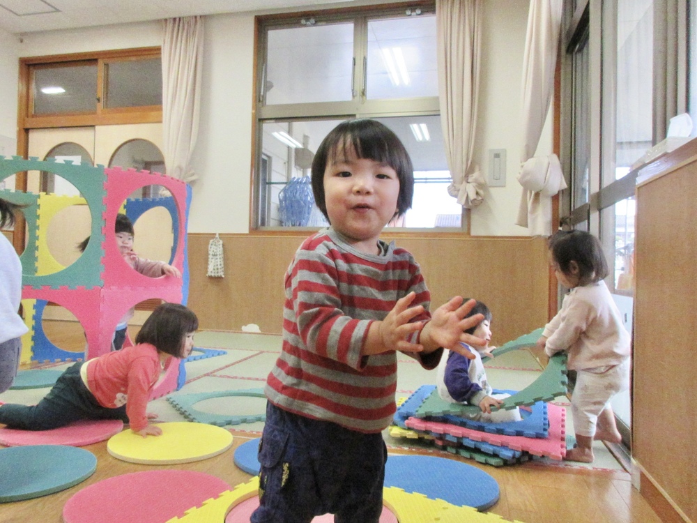 プラポイントで遊ぶ様子