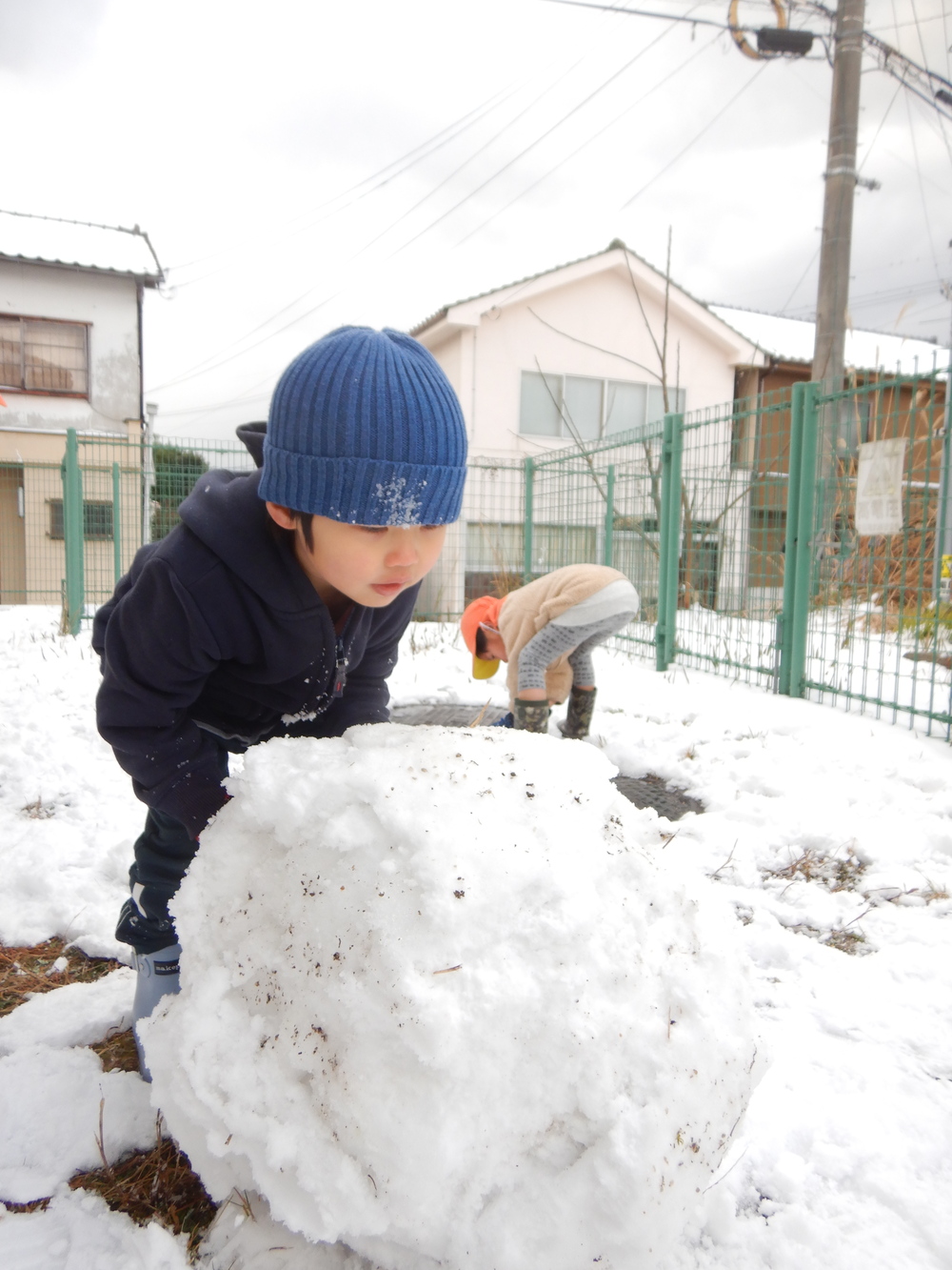 雪遊び