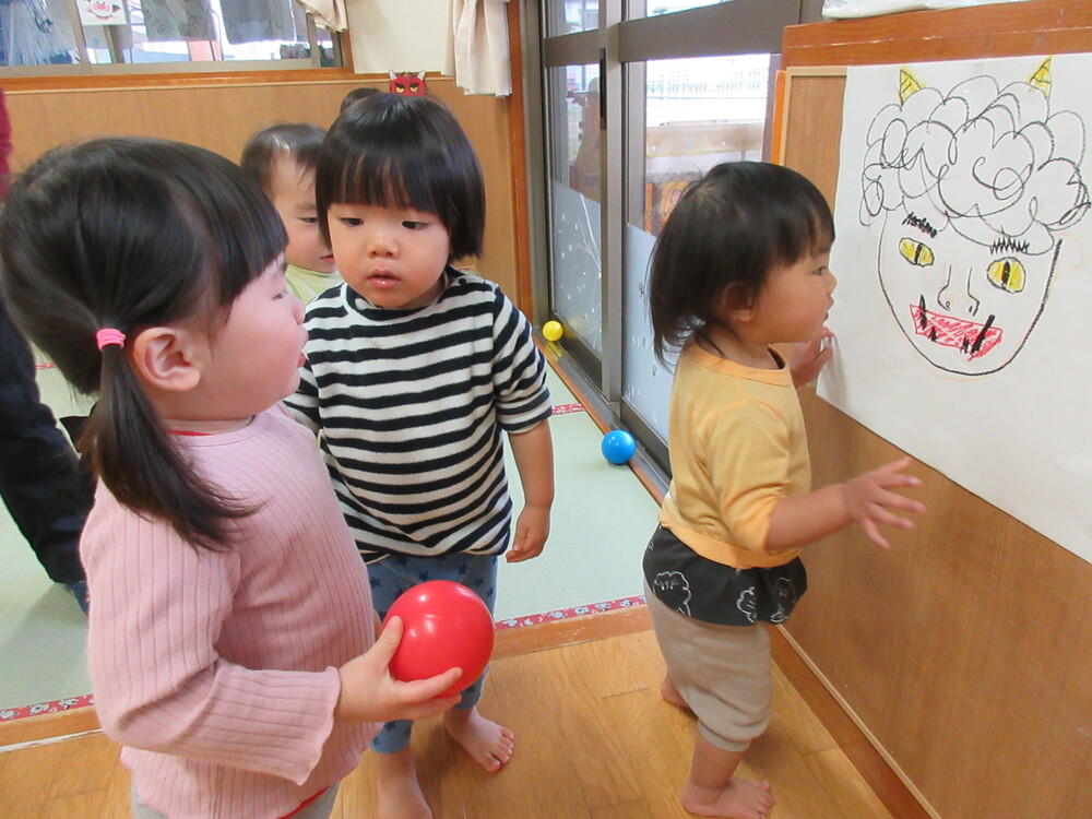 節分に向けて練習している (5)