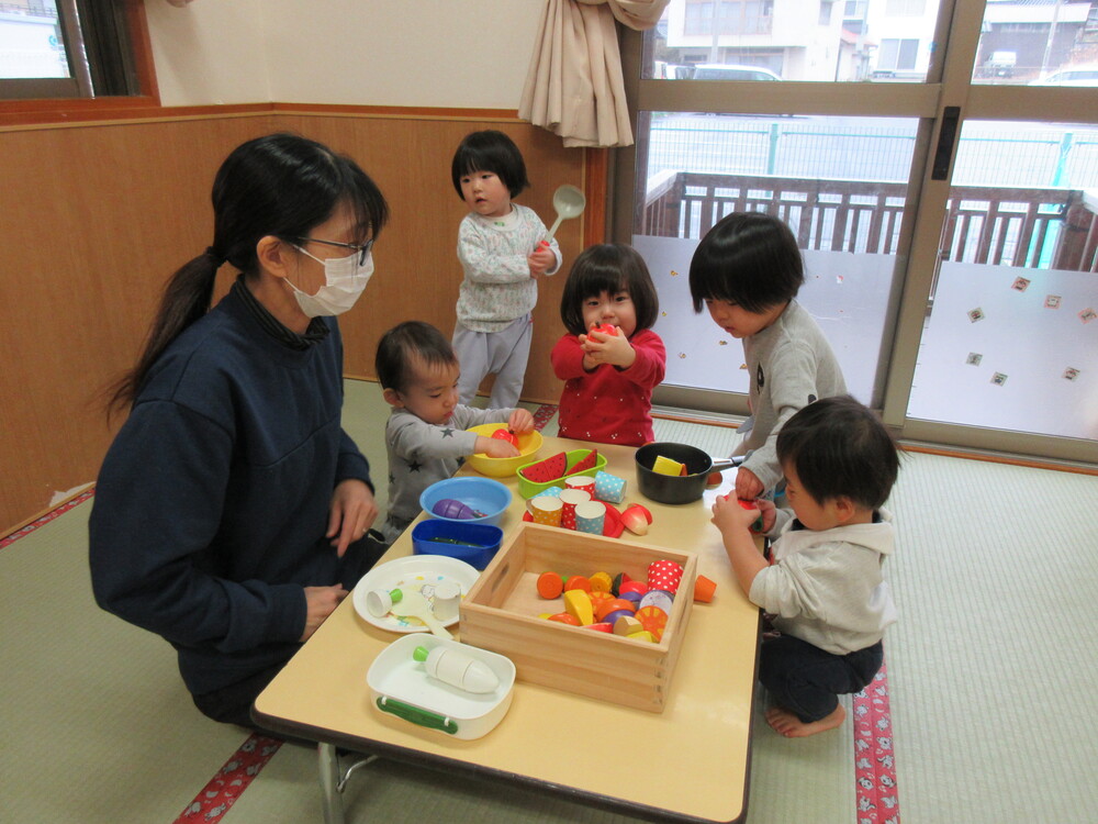 おままごとの様子