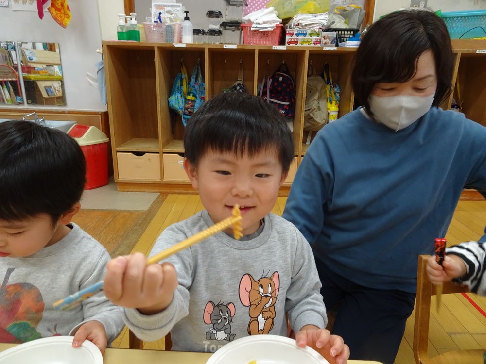 箸掴み