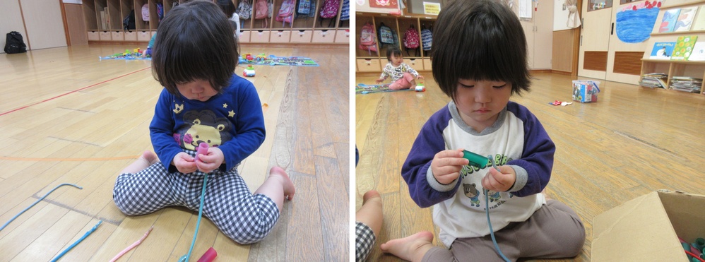 みかん組の部屋で遊んでいる様子 (9)