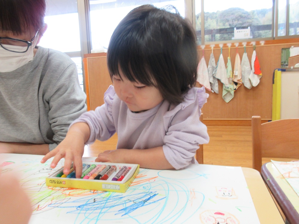 お絵描きの様子 (