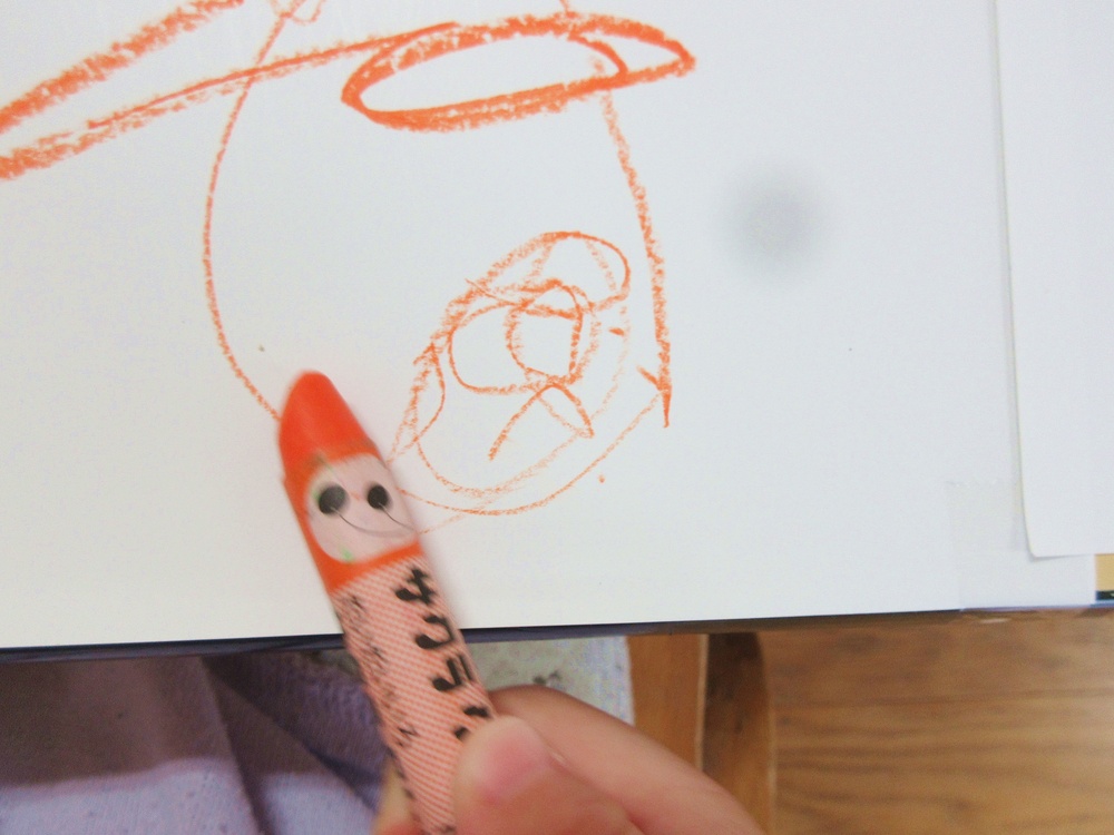 お絵描きの様子