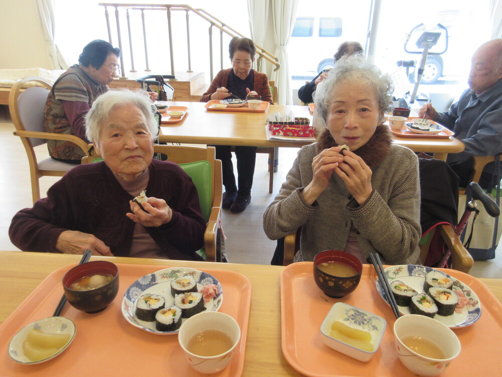 食べている様子