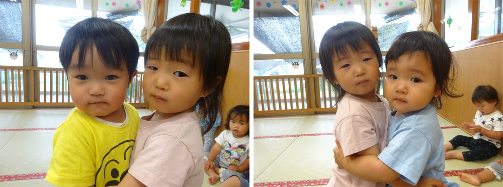 ハグをしている子ども (12)