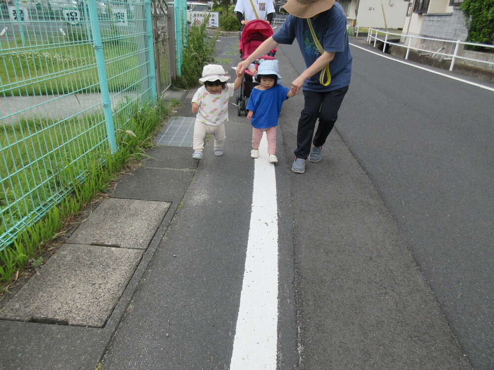 散歩をする様子