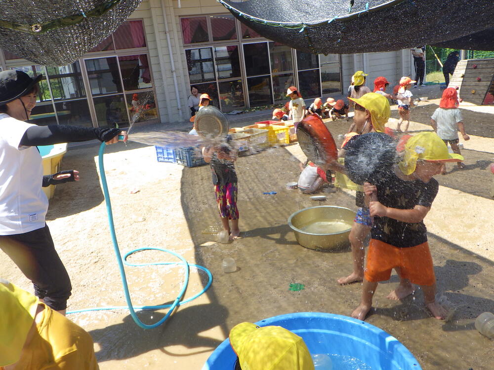 水遊びの様子