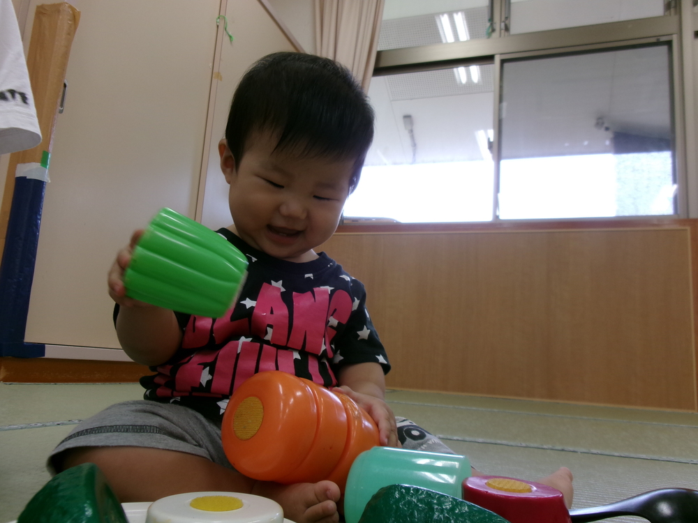 人参をくっつける