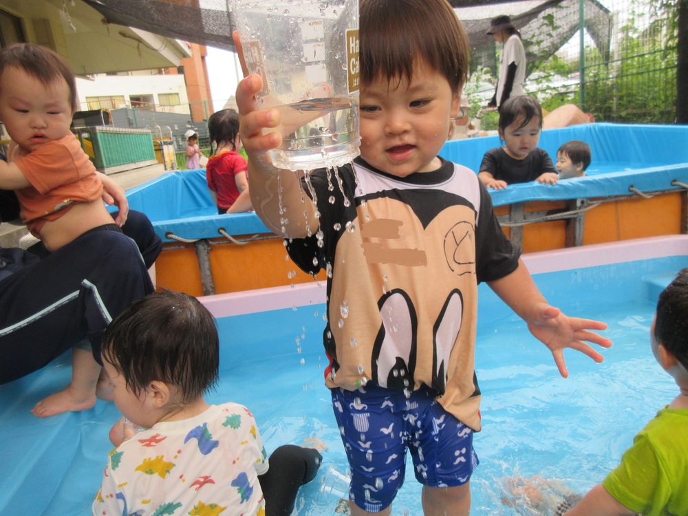 水遊びの様子