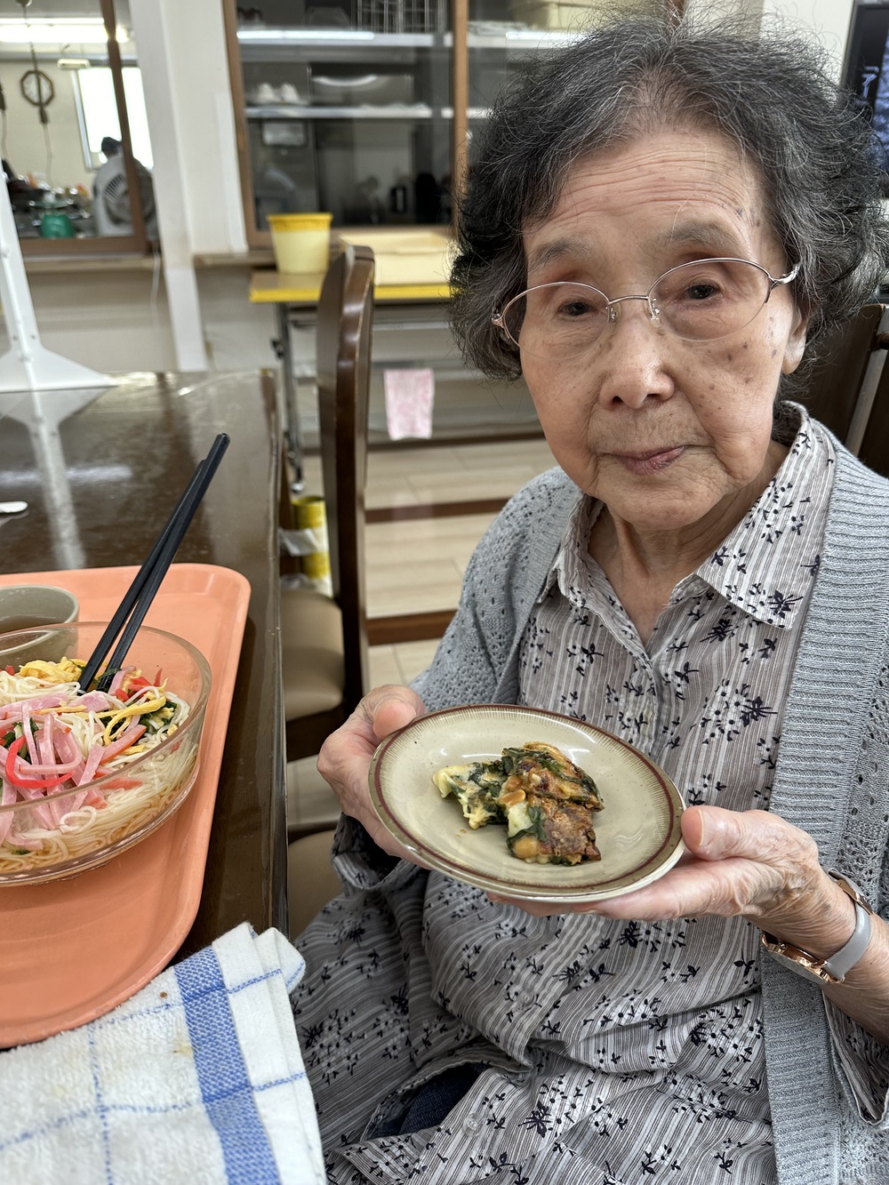 昼食の様子