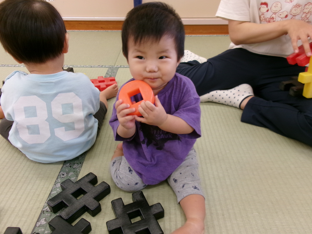 ブロックを持つ