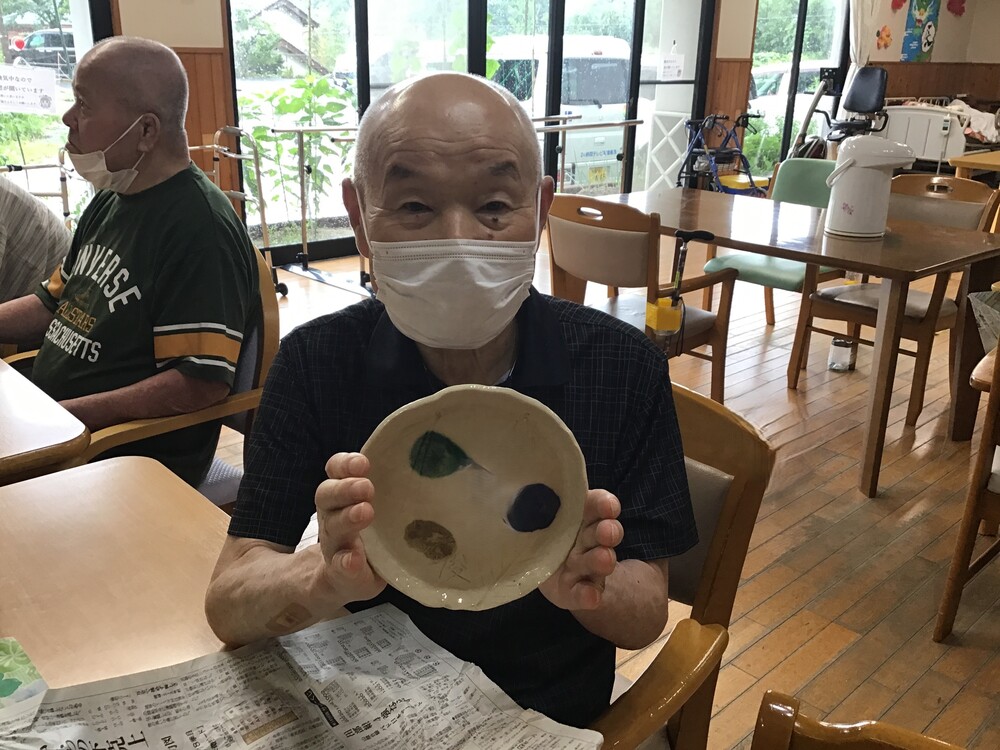 利用者と皿
