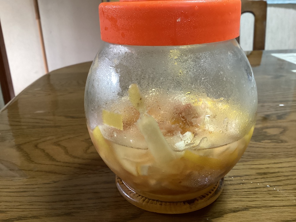 保存容器に入れる