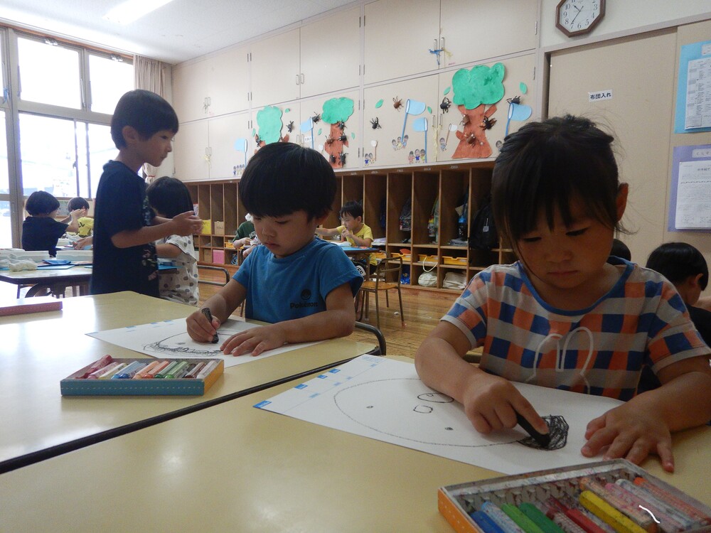自分の顔を描く (5)