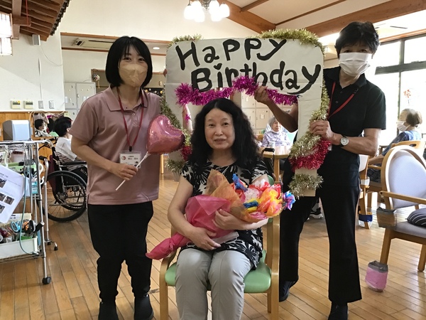 誕生日のお写真です