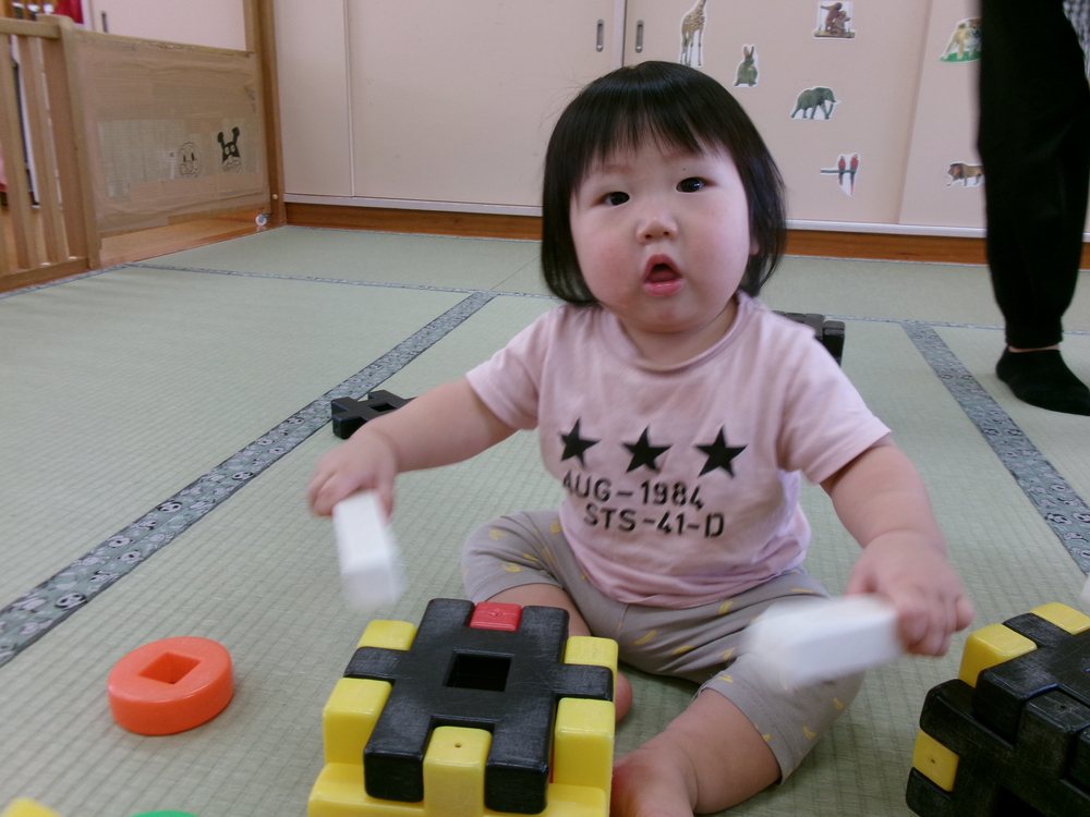 ブロックを叩く２