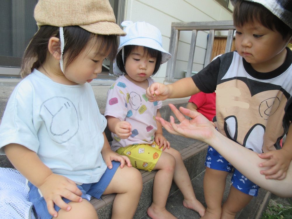 どろんこ遊びの様子