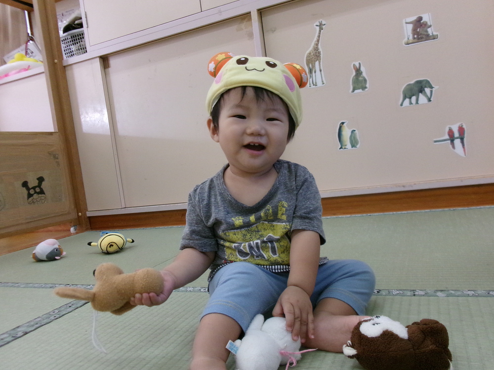 帽子を被る