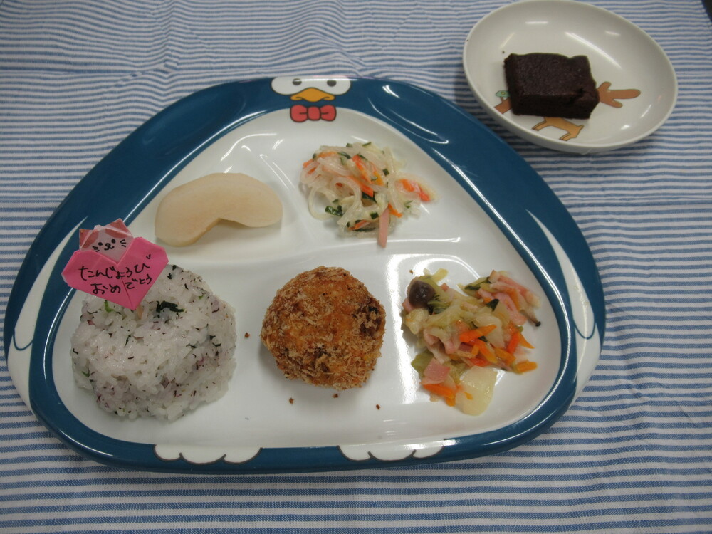 誕生会給食1