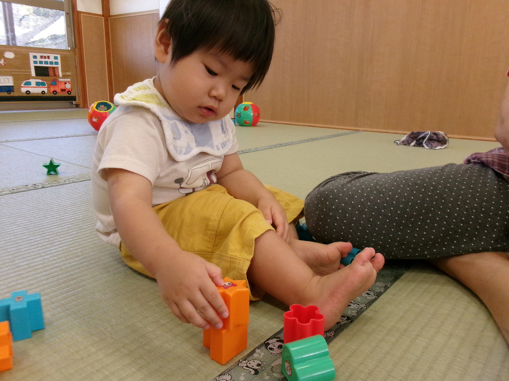 ブロックを重ねる２