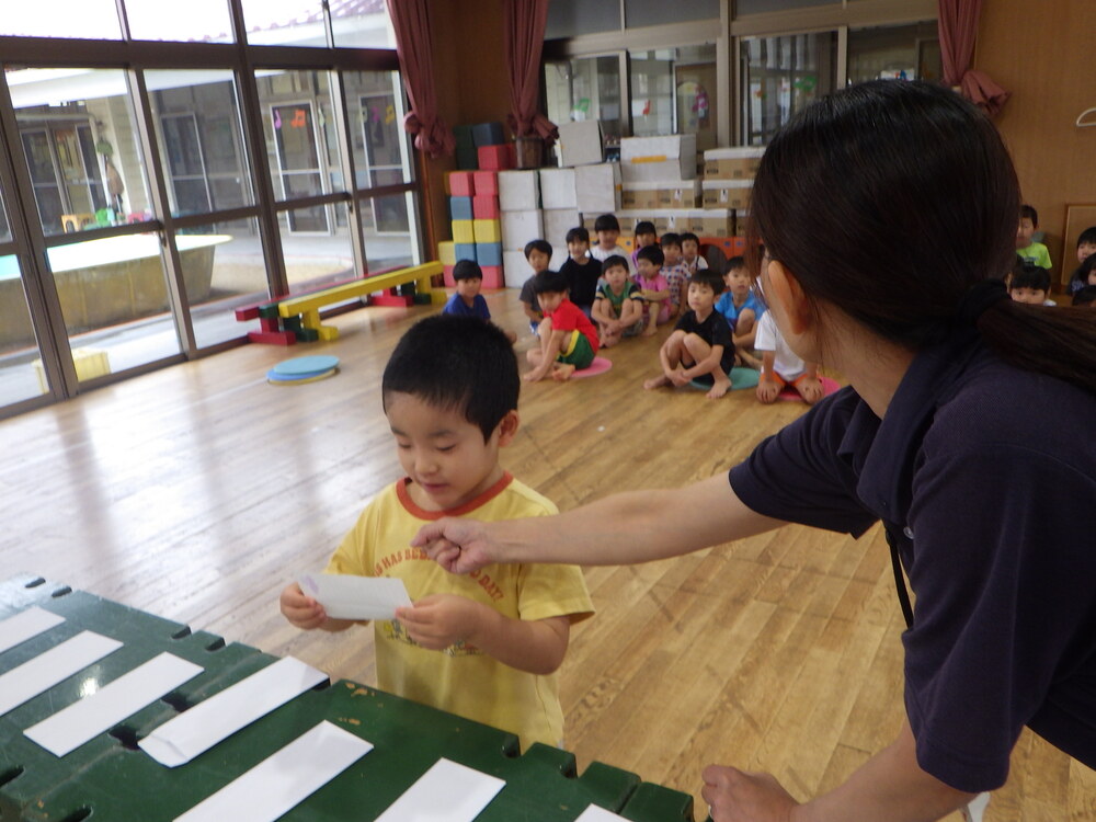 運動会の練習の様子