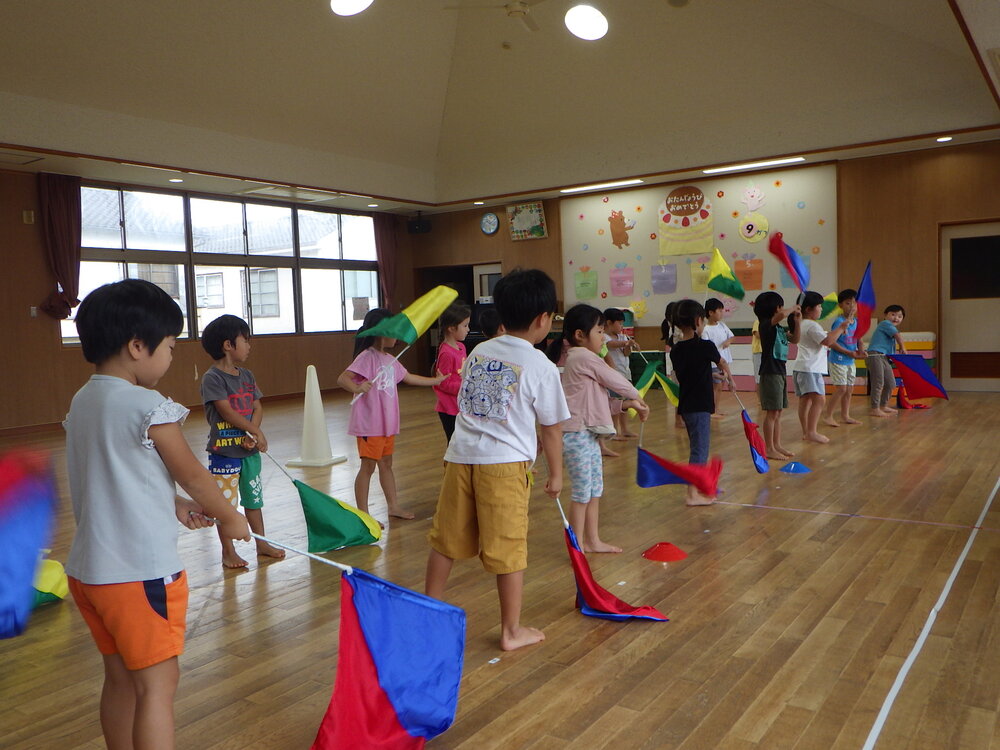 運動会の練習の様子
