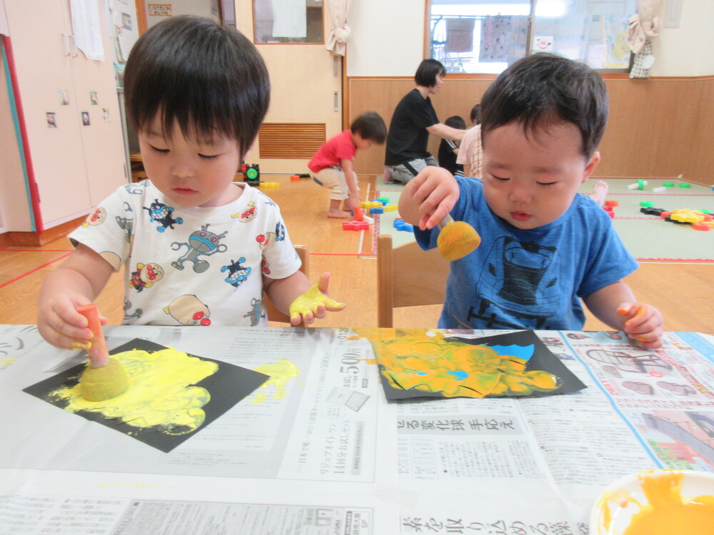 製作をしている様子