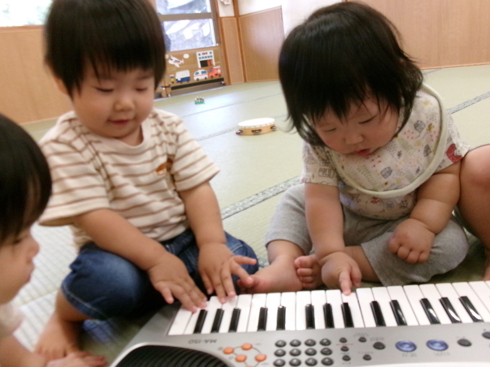 キーボードを触る