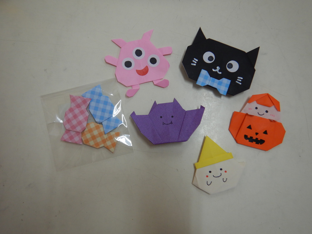 折り紙で作ったハロウィンのお宝