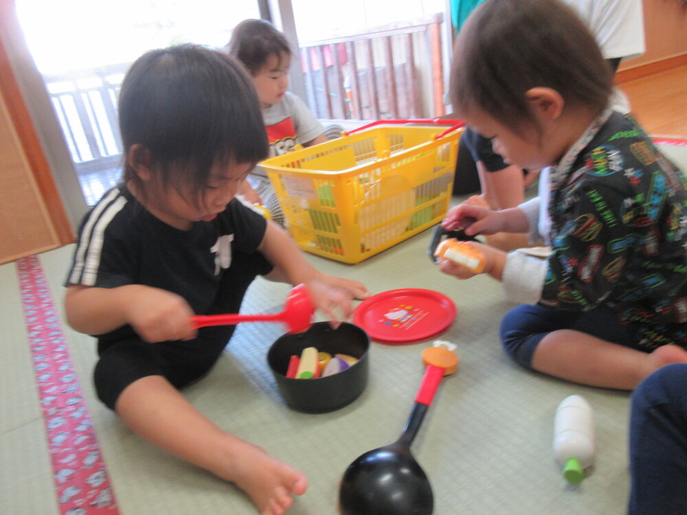 おままごとの様子