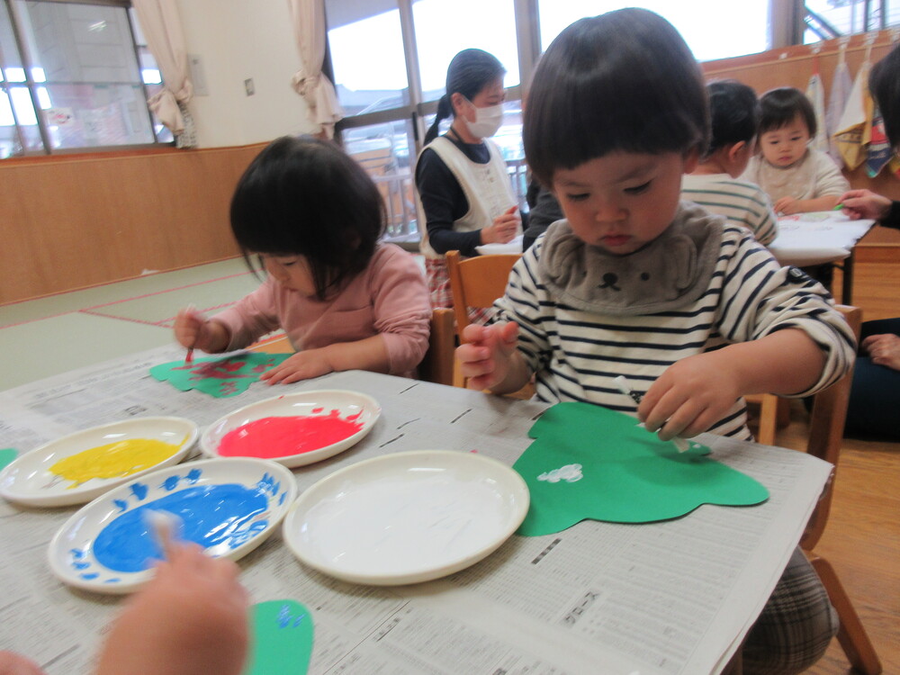 ツリー制作の様子 (1)