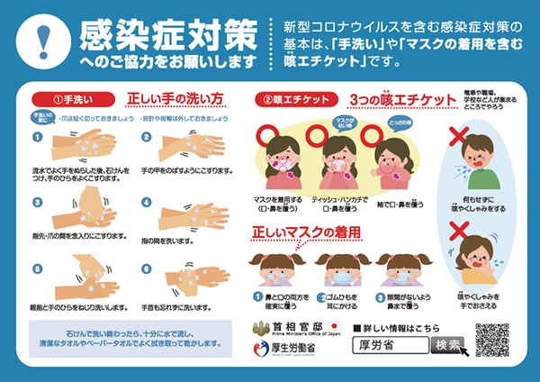 感染症対策啓発資料（厚生労働省）