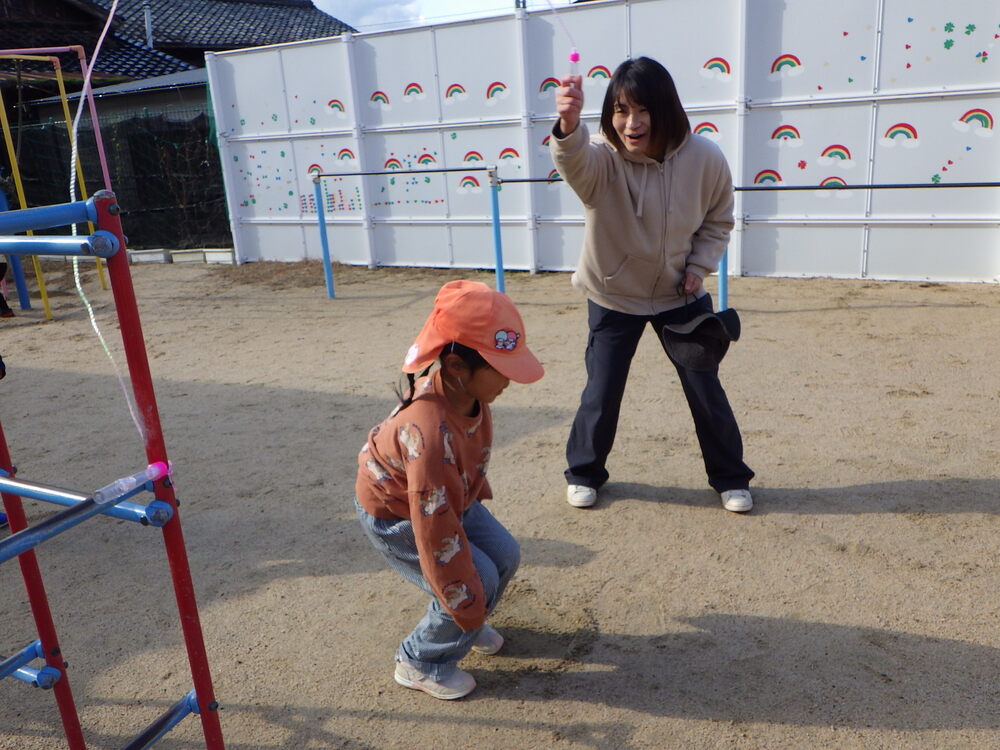 縄跳びの様子