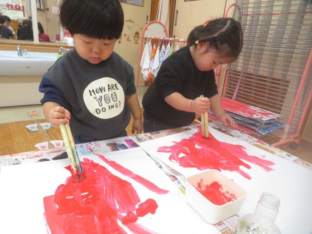 絵の具で制作 (2)