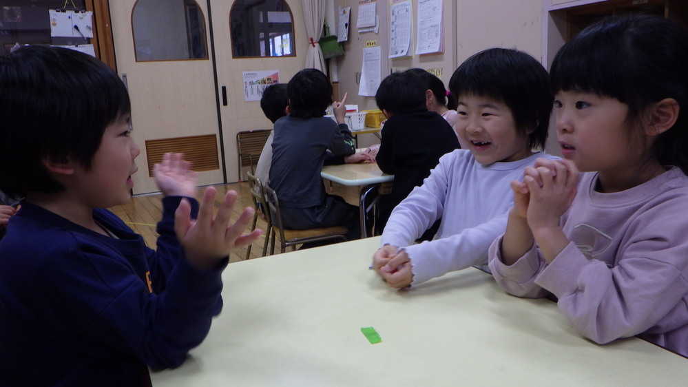 グループを決める様子