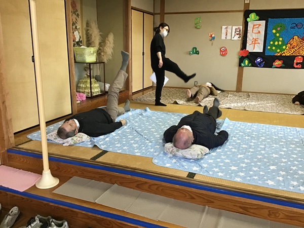 寝て体操です