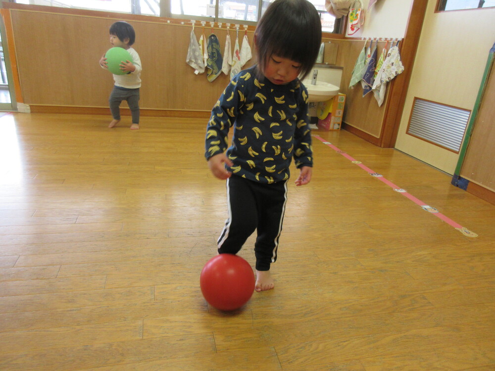 ボール遊びの様子