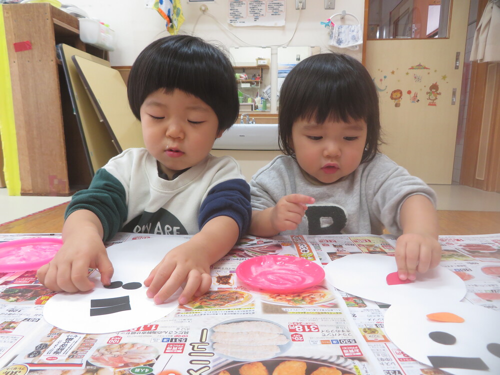 雪だるま制作 (1)