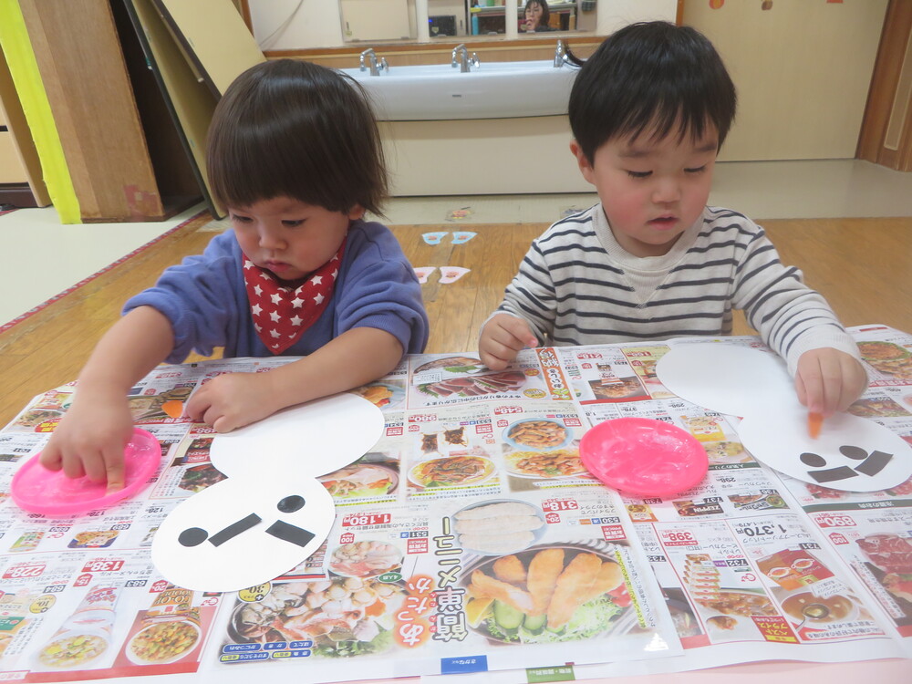 雪だるま制作 (2)