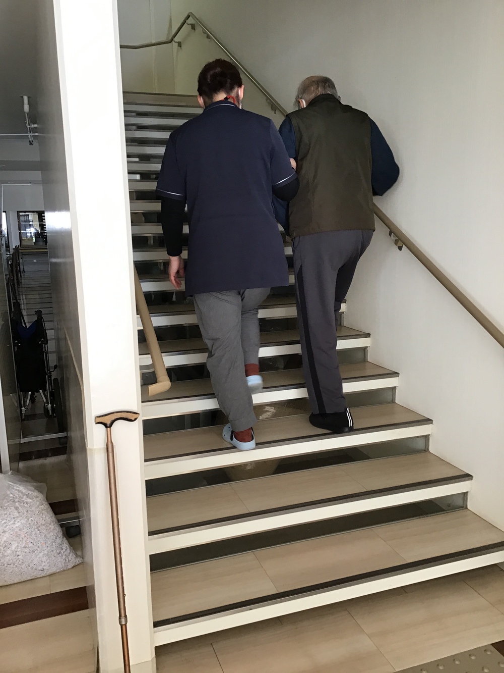 階段昇降の様子