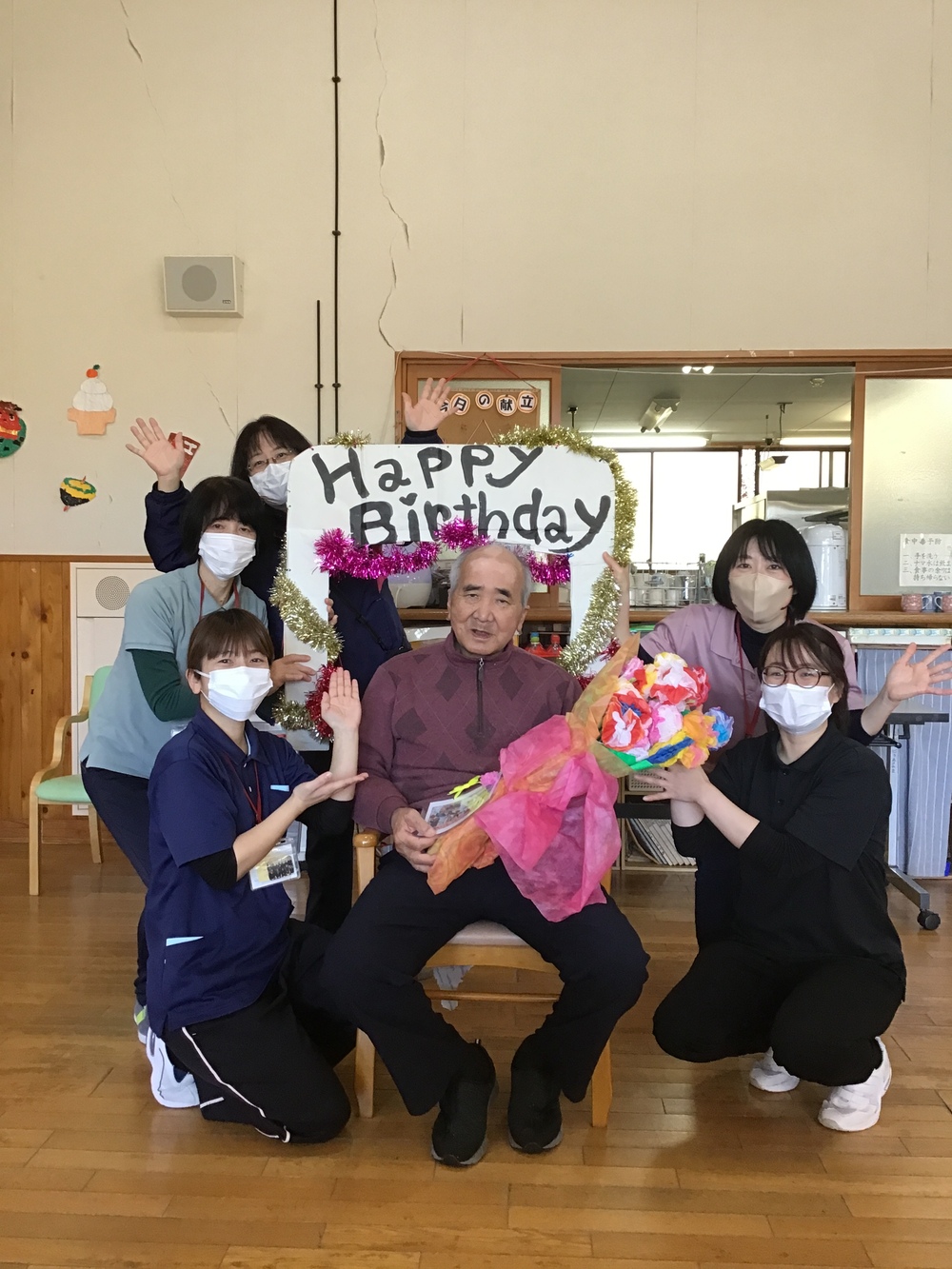 誕生日の利用者さん